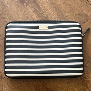 Kate Spade Black and White Striped Case
